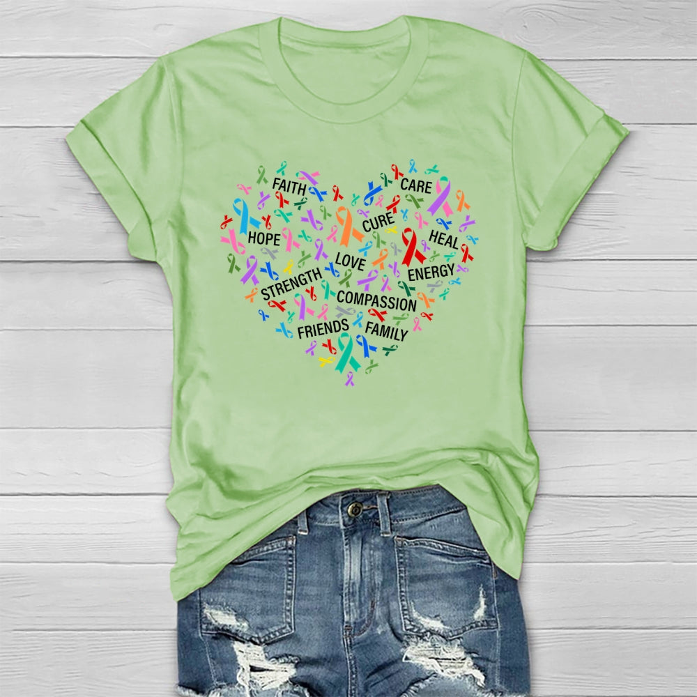 Faith Hope Cure Love Healthwear T-shirt