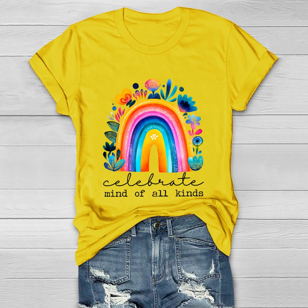 Celebrate Minds Of All Kinds Healthwear T-shirt