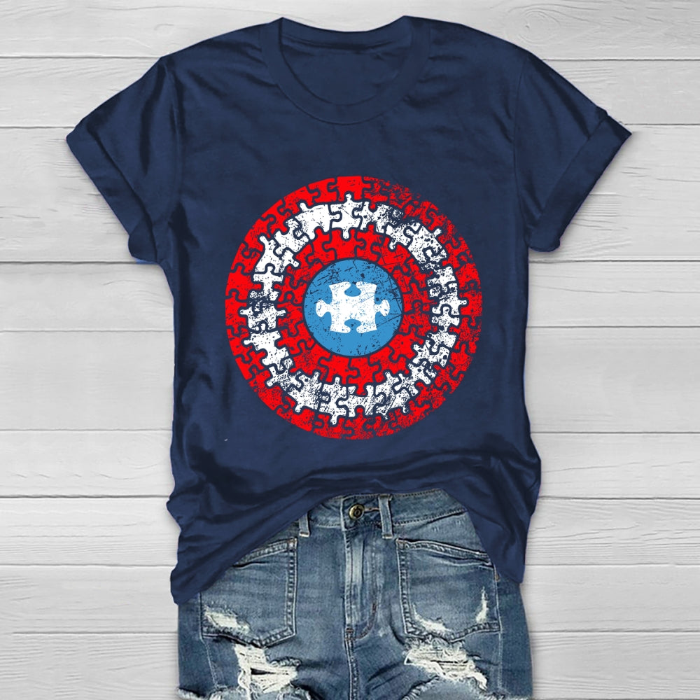 Puzzle Shield Autism Healthwear T-shirt