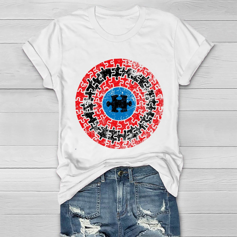 Puzzle Shield Autism Healthwear T-shirt