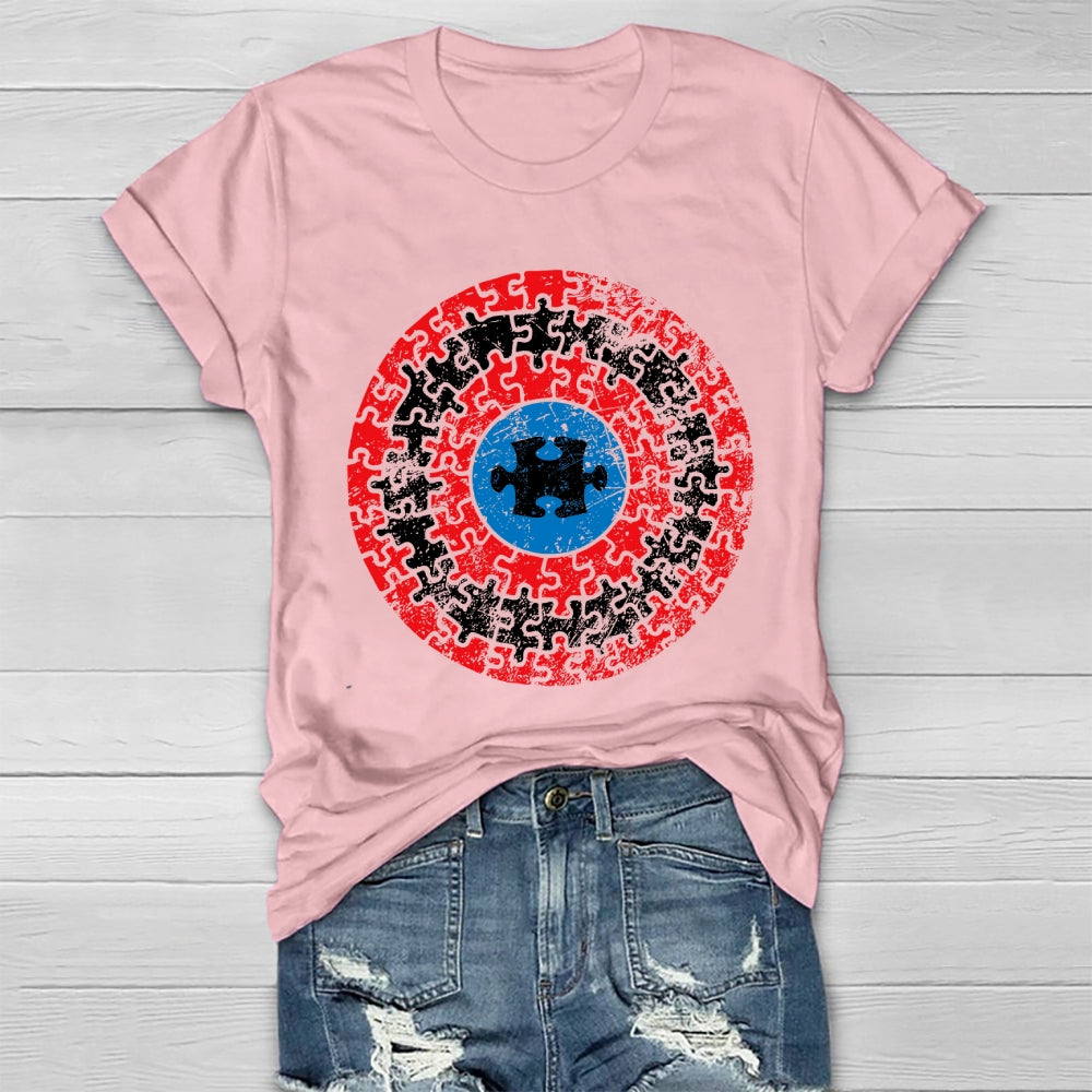 Puzzle Shield Autism Healthwear T-shirt