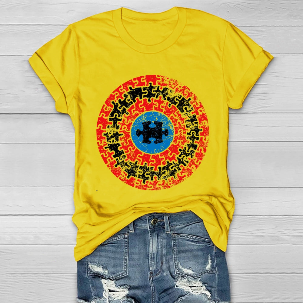 Puzzle Shield Autism Healthwear T-shirt
