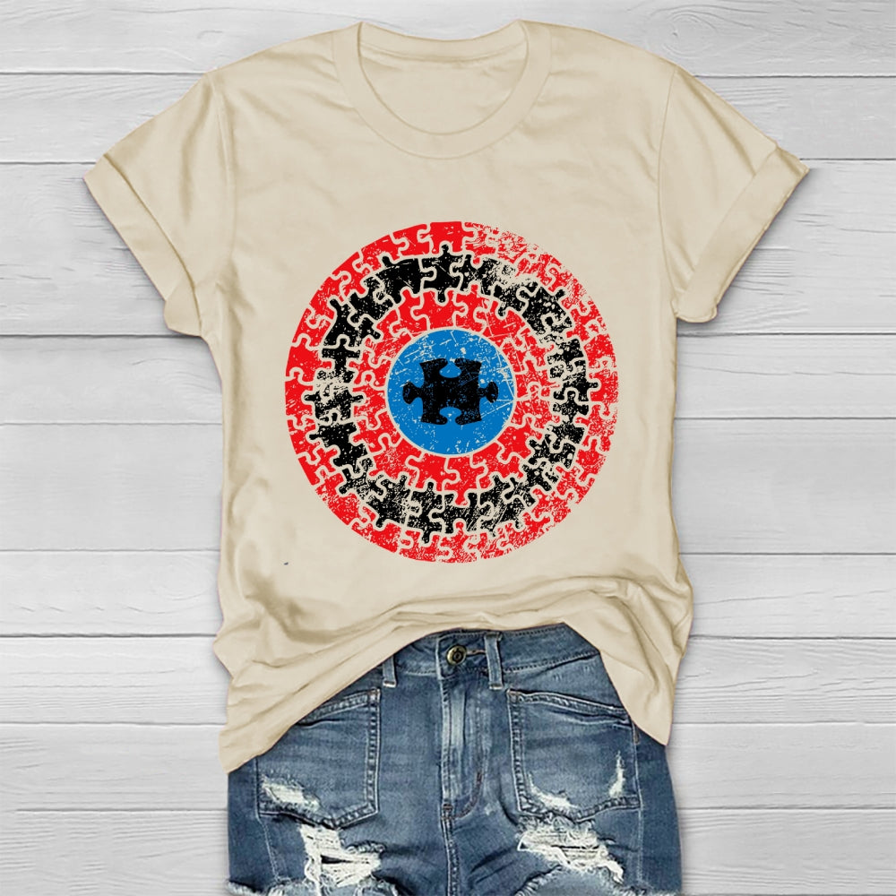 Puzzle Shield Autism Healthwear T-shirt