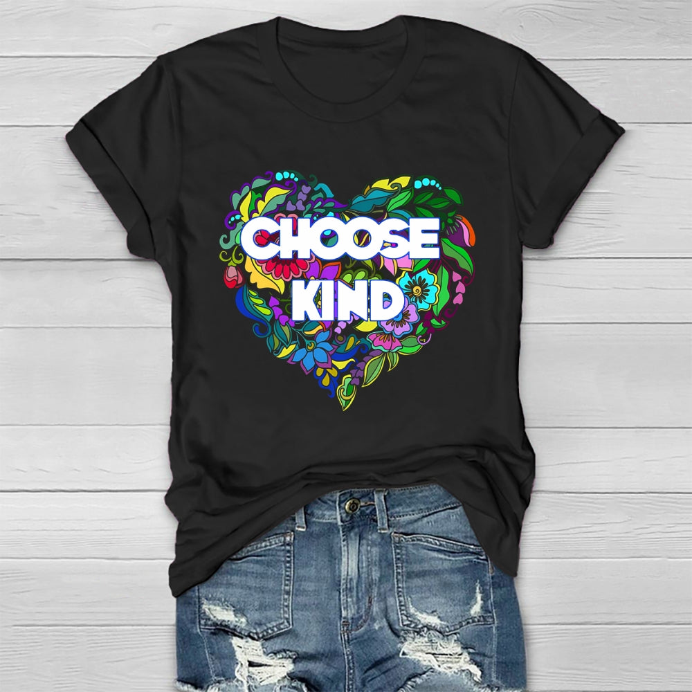 Choose Kind Flower Healthwear T-shirt