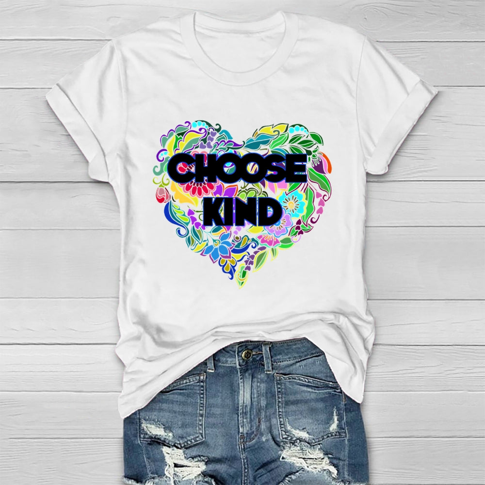 Choose Kind Flower Healthwear T-shirt
