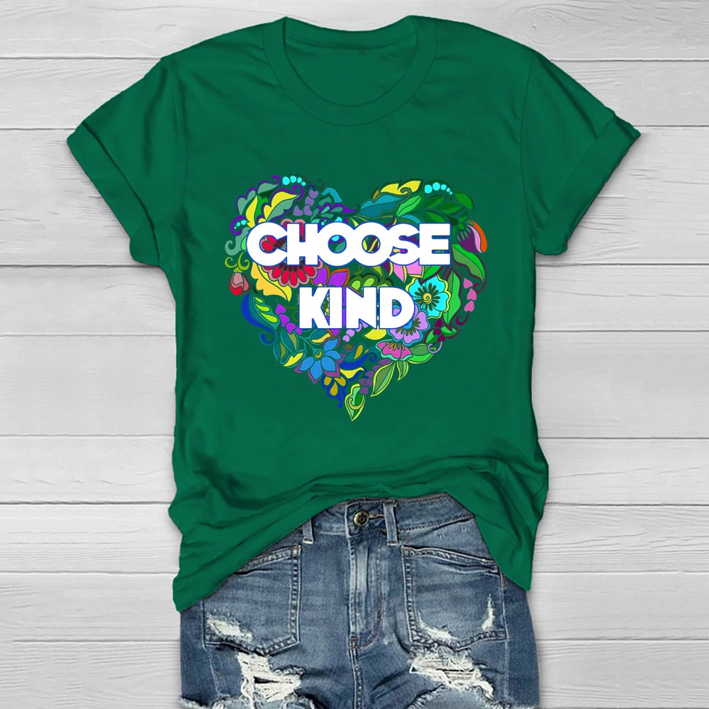Choose Kind Flower Healthwear T-shirt