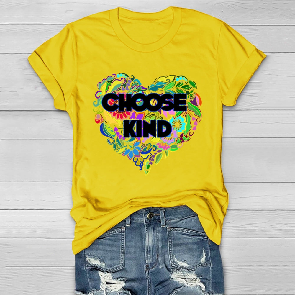 Choose Kind Flower Healthwear T-shirt