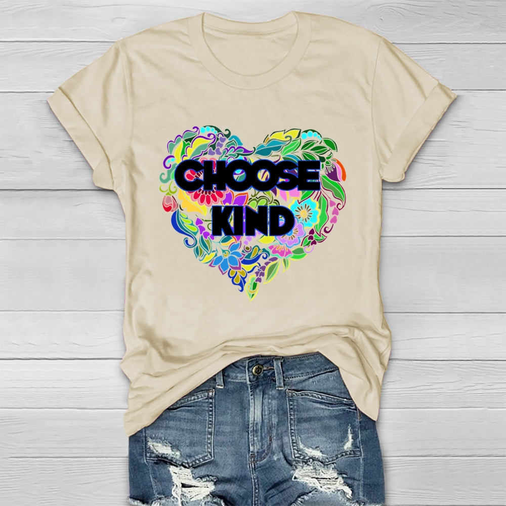 Choose Kind Flower Healthwear T-shirt