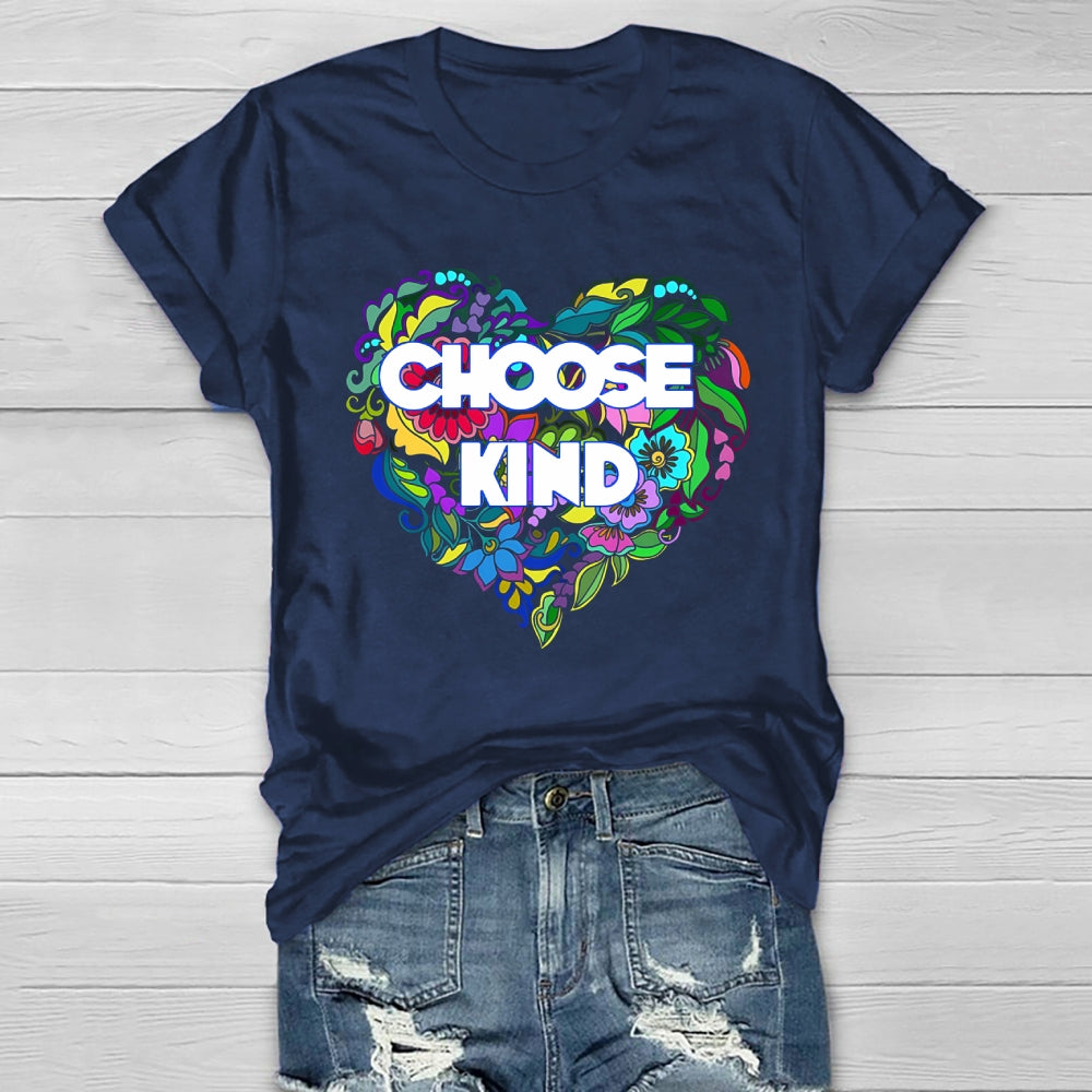 Choose Kind Flower Healthwear T-shirt