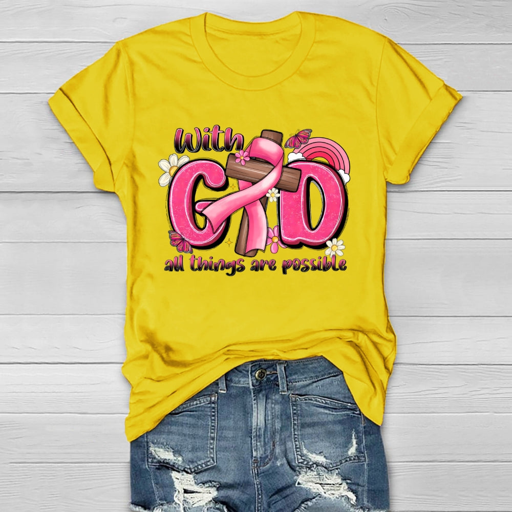 With God All Things Are Possible Healthwear T-shirt