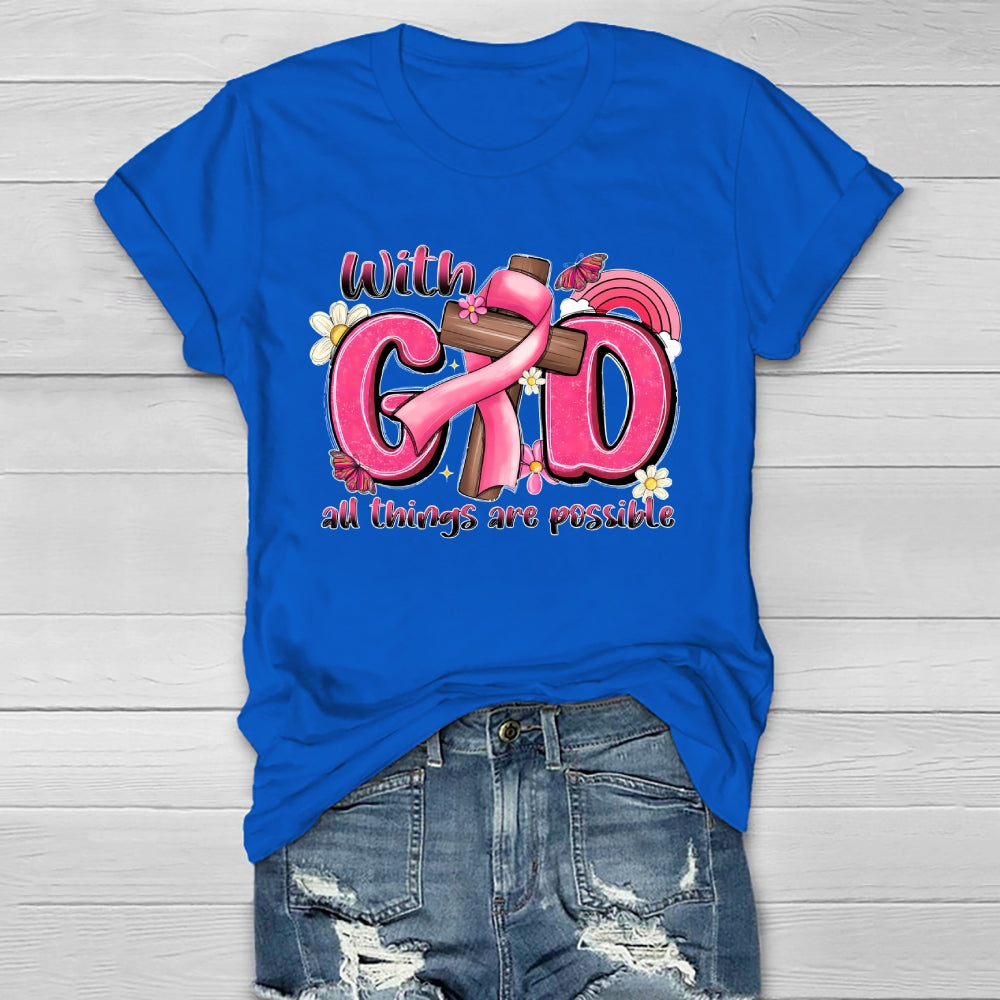 With God All Things Are Possible Healthwear T-shirt