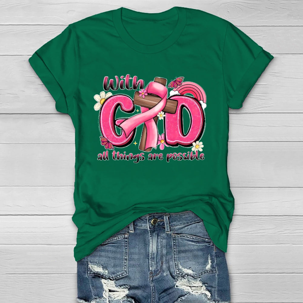 With God All Things Are Possible Healthwear T-shirt