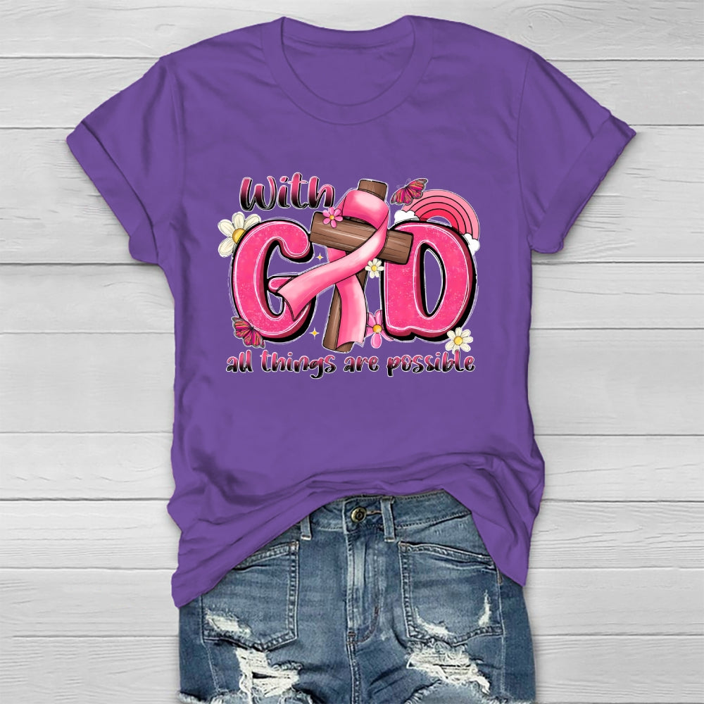 With God All Things Are Possible Healthwear T-shirt