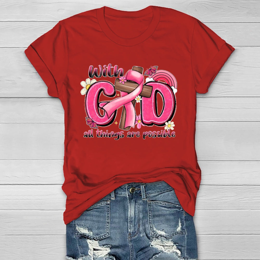 With God All Things Are Possible Healthwear T-shirt