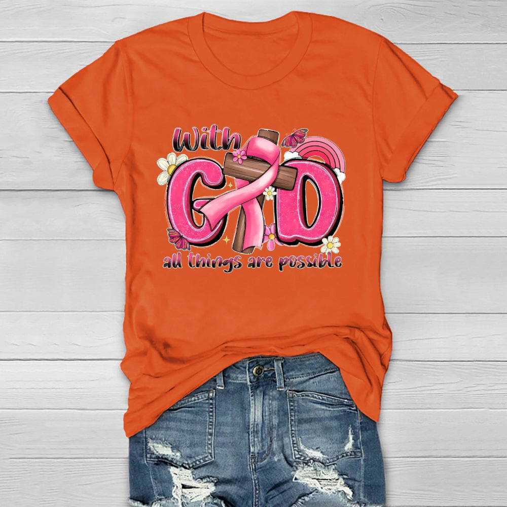 With God All Things Are Possible Healthwear T-shirt