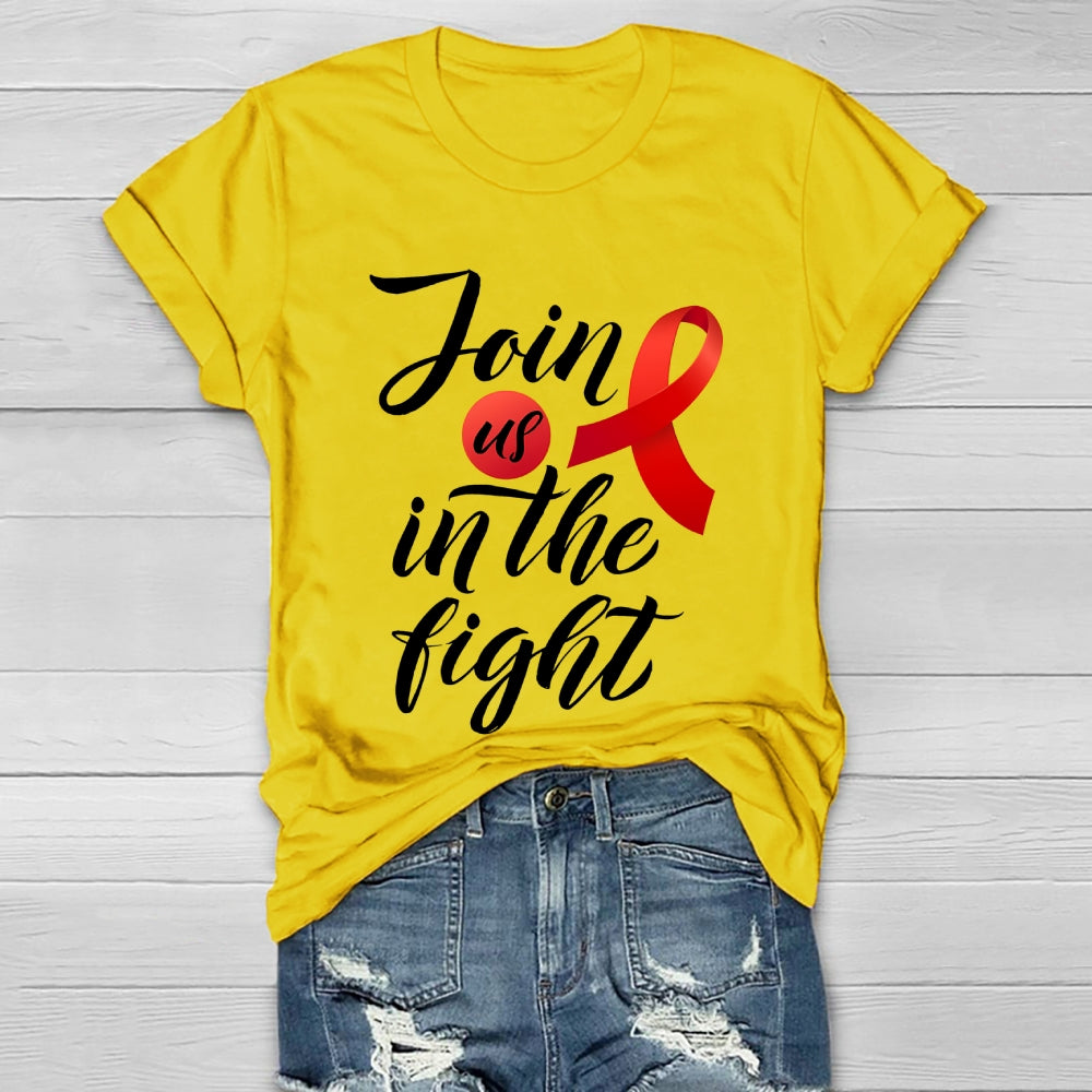 Join Us In The Fight Healthwear T-shirt