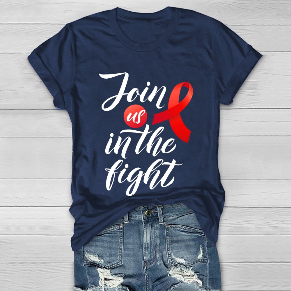 Join Us In The Fight Healthwear T-shirt