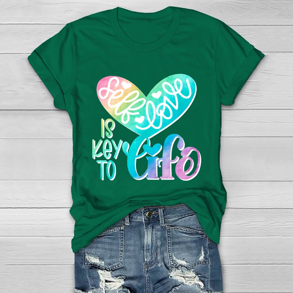 Self Love Is Key To Life Healthwear T-shirt