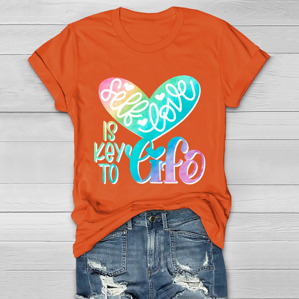 Self Love Is Key To Life Healthwear T-shirt