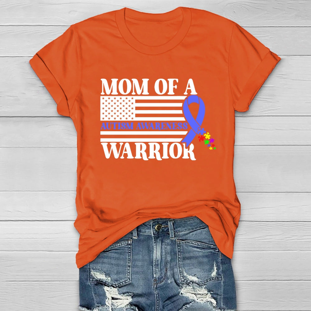 Mom Of A Warrior Autism Awareness Healthwear T-shirt