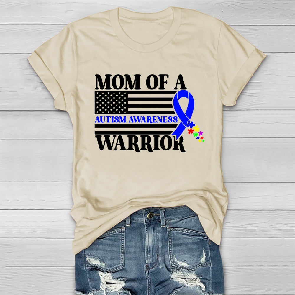 Mom Of A Warrior Autism Awareness Healthwear T-shirt