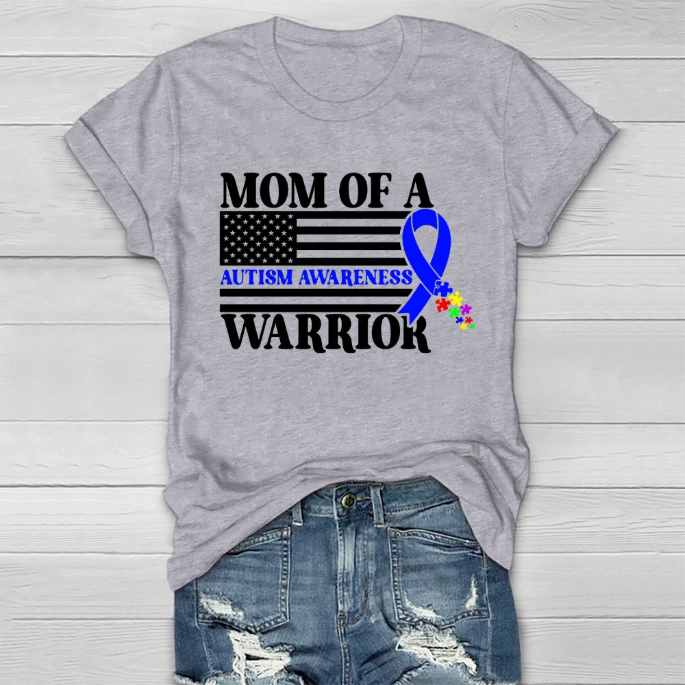 Mom Of A Warrior Autism Awareness Healthwear T-shirt