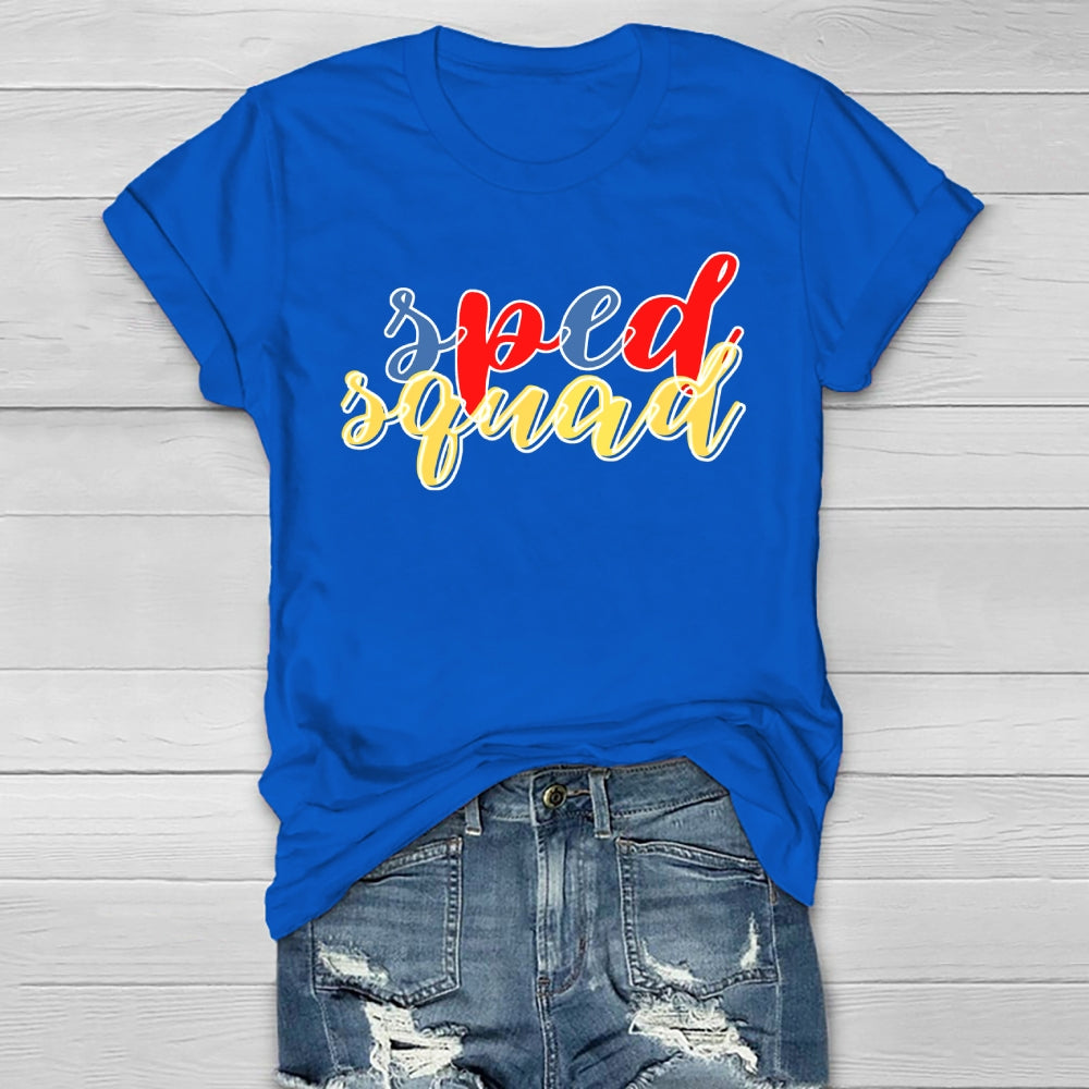 SPED Squad Special Education Teacher Healthwear T-shirt