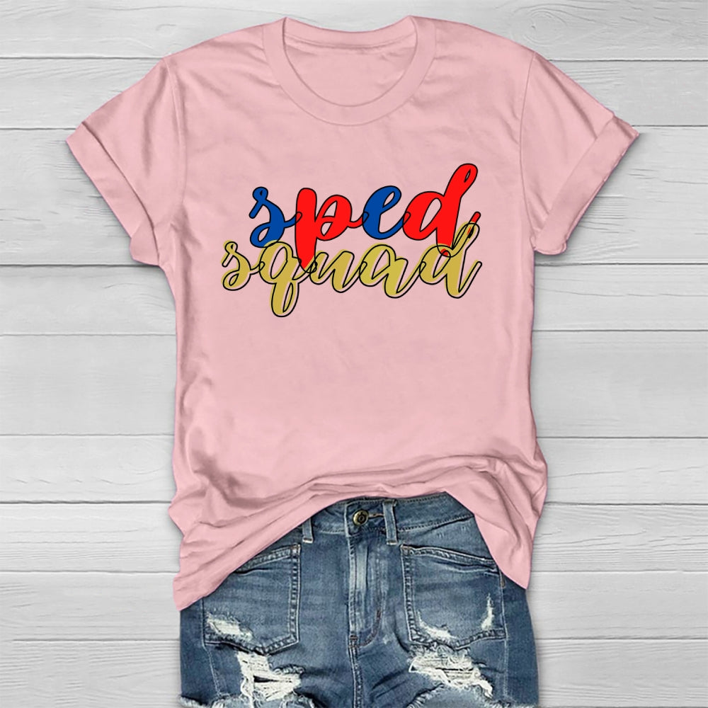 SPED Squad Special Education Teacher Healthwear T-shirt