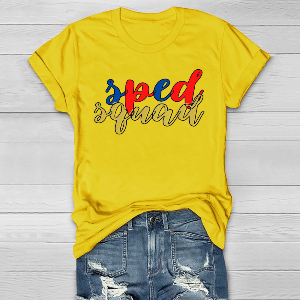 SPED Squad Special Education Teacher Healthwear T-shirt