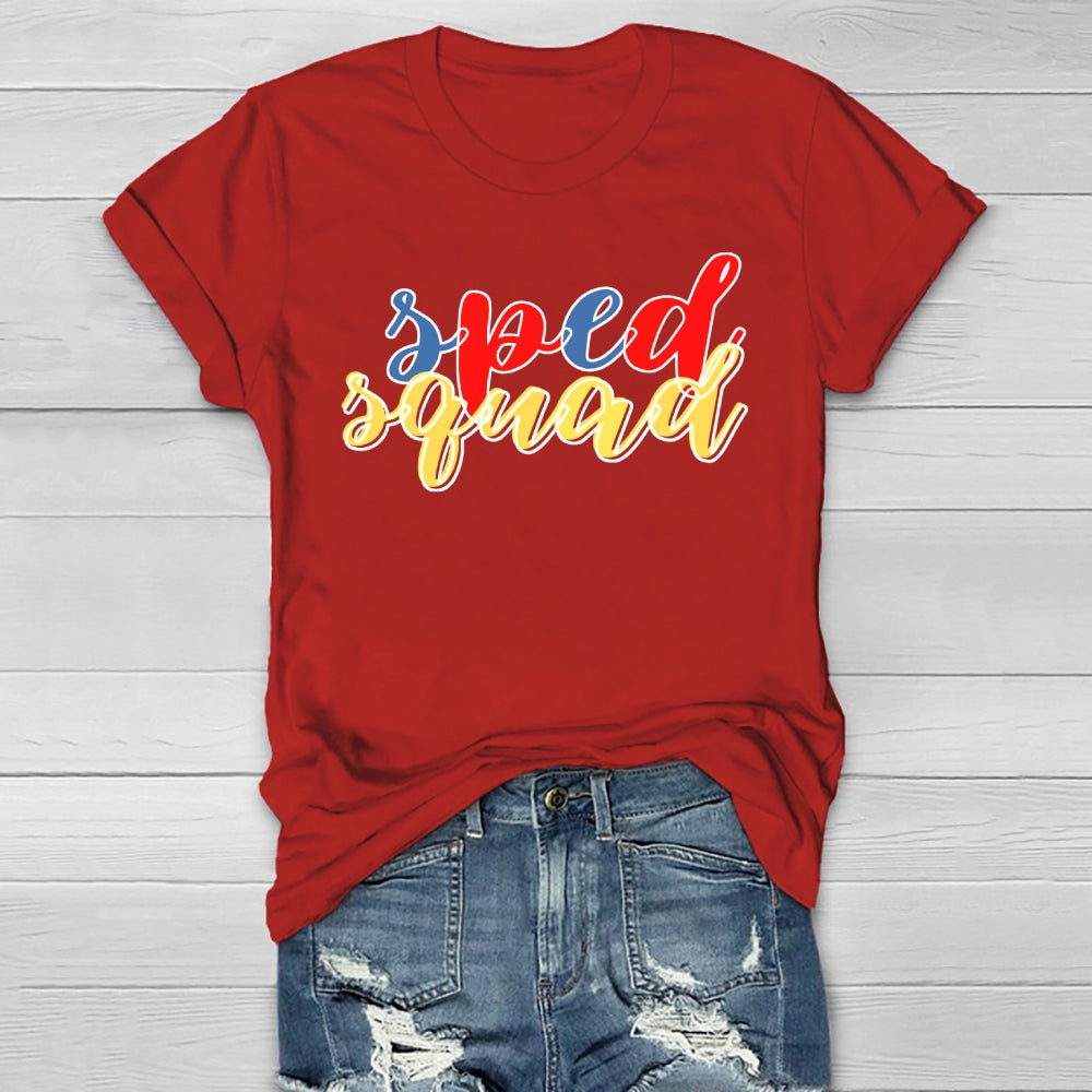 SPED Squad Special Education Teacher Healthwear T-shirt