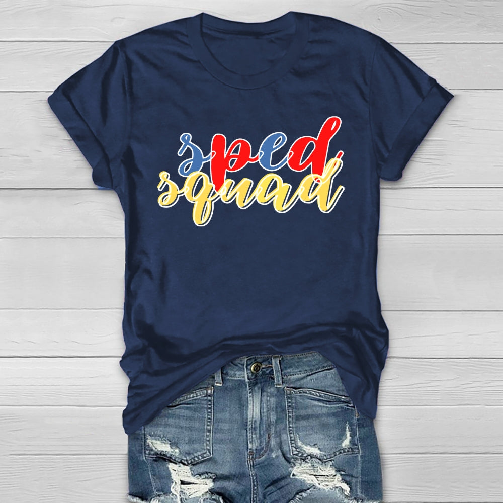SPED Squad Special Education Teacher Healthwear T-shirt