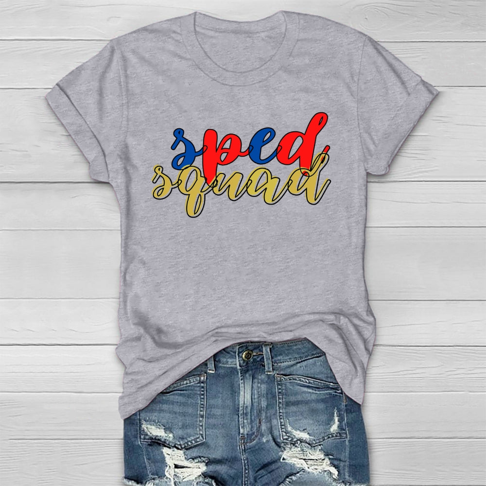 SPED Squad Special Education Teacher Healthwear T-shirt