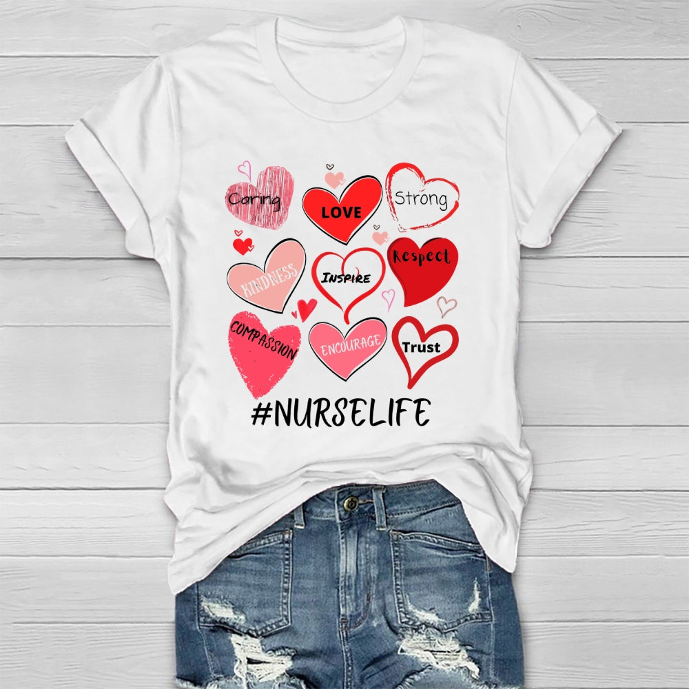 Nurselife Love Strong Healthwear T-shirt