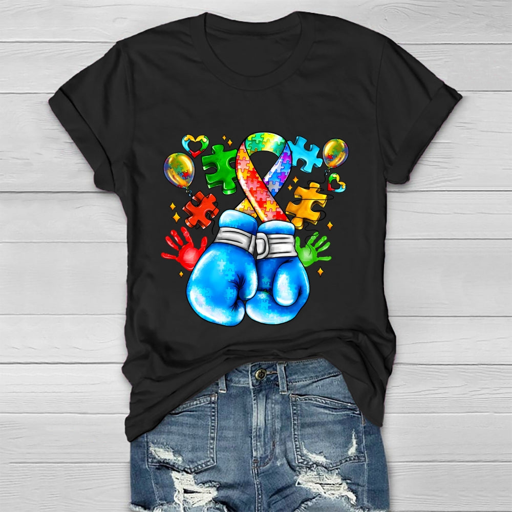 Autism Boxing Gloves Healthwear T-shirt
