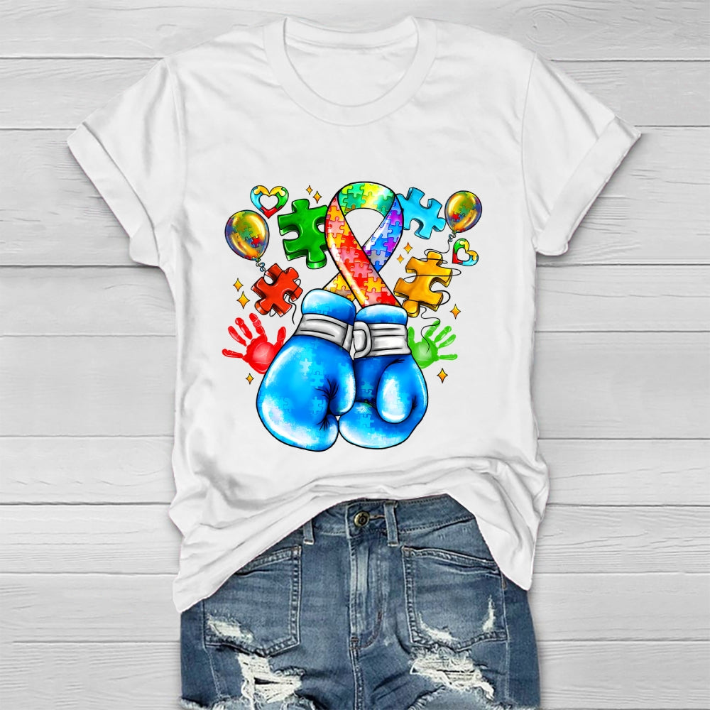 Autism Boxing Gloves Healthwear T-shirt