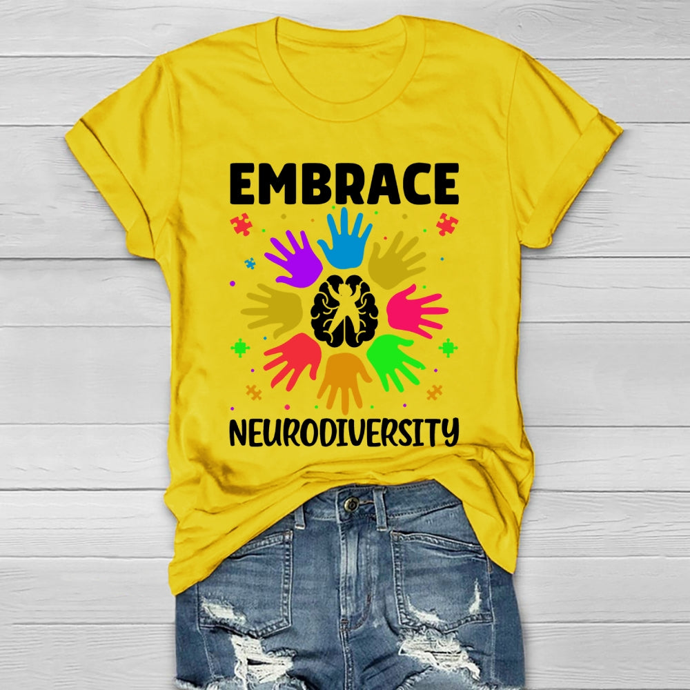 Embrace Neurodiversity Brain Healthwear T-shirt