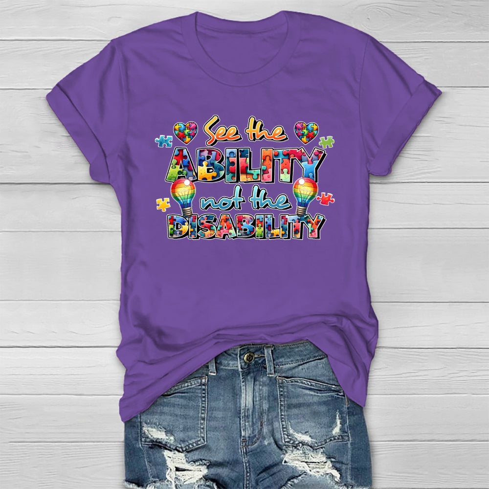 See The Ability Not The Disability Healthwear T-shirt