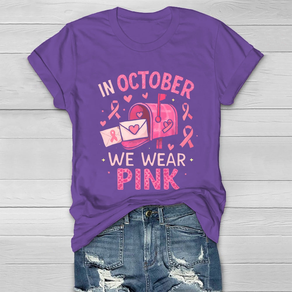 In October We Wear Pink Healthwear T-shirt