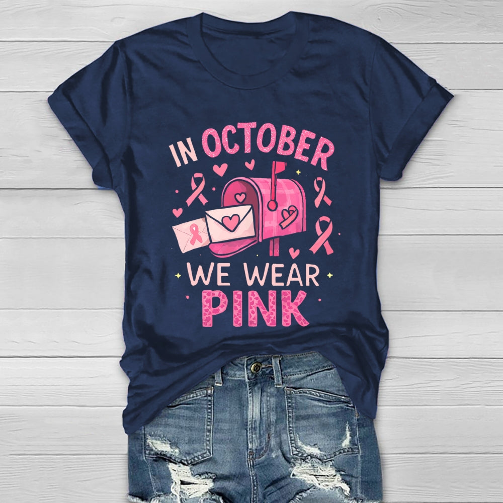In October We Wear Pink Healthwear T-shirt