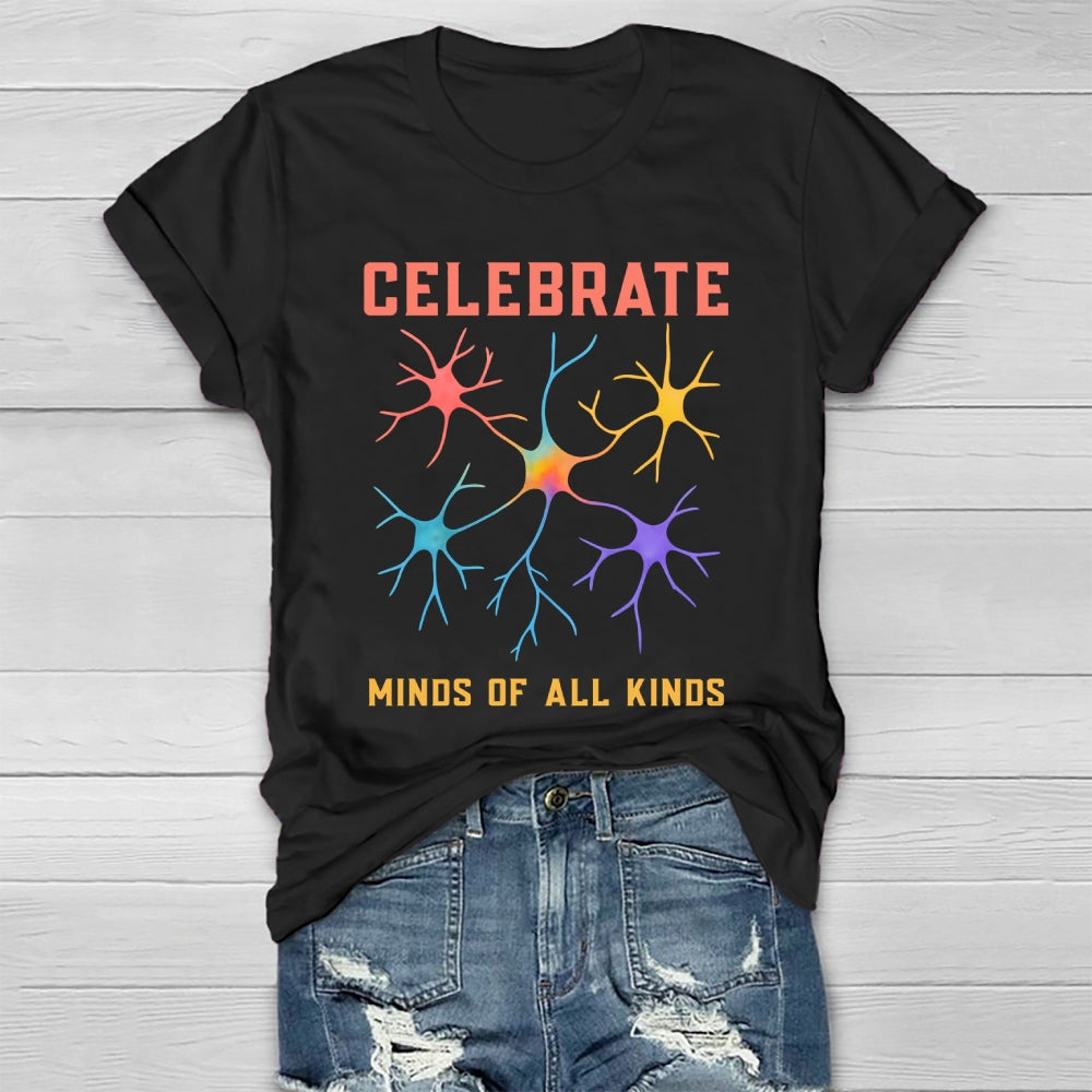 Celebrate Minds Of All Kinds Healthwear T-shirt