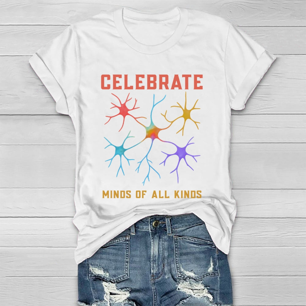 Celebrate Minds Of All Kinds Healthwear T-shirt