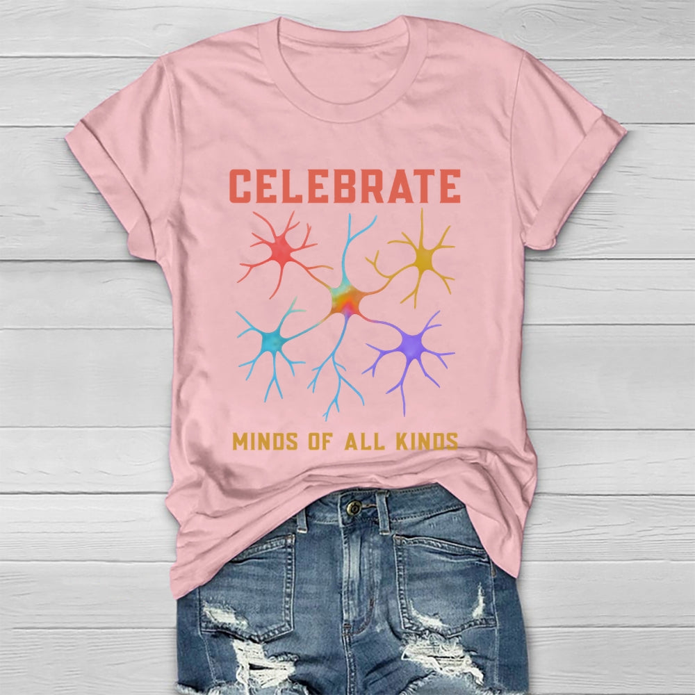 Celebrate Minds Of All Kinds Healthwear T-shirt