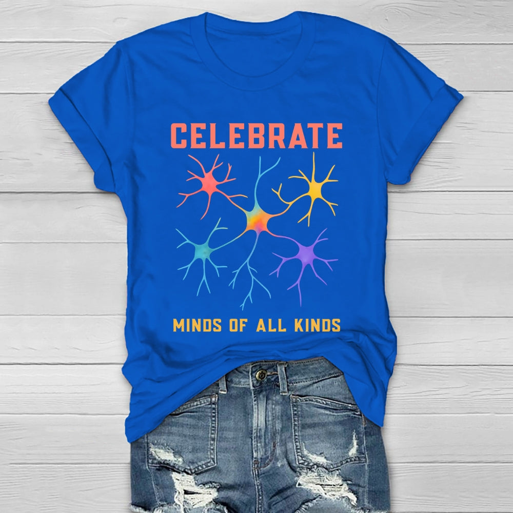 Celebrate Minds Of All Kinds Healthwear T-shirt