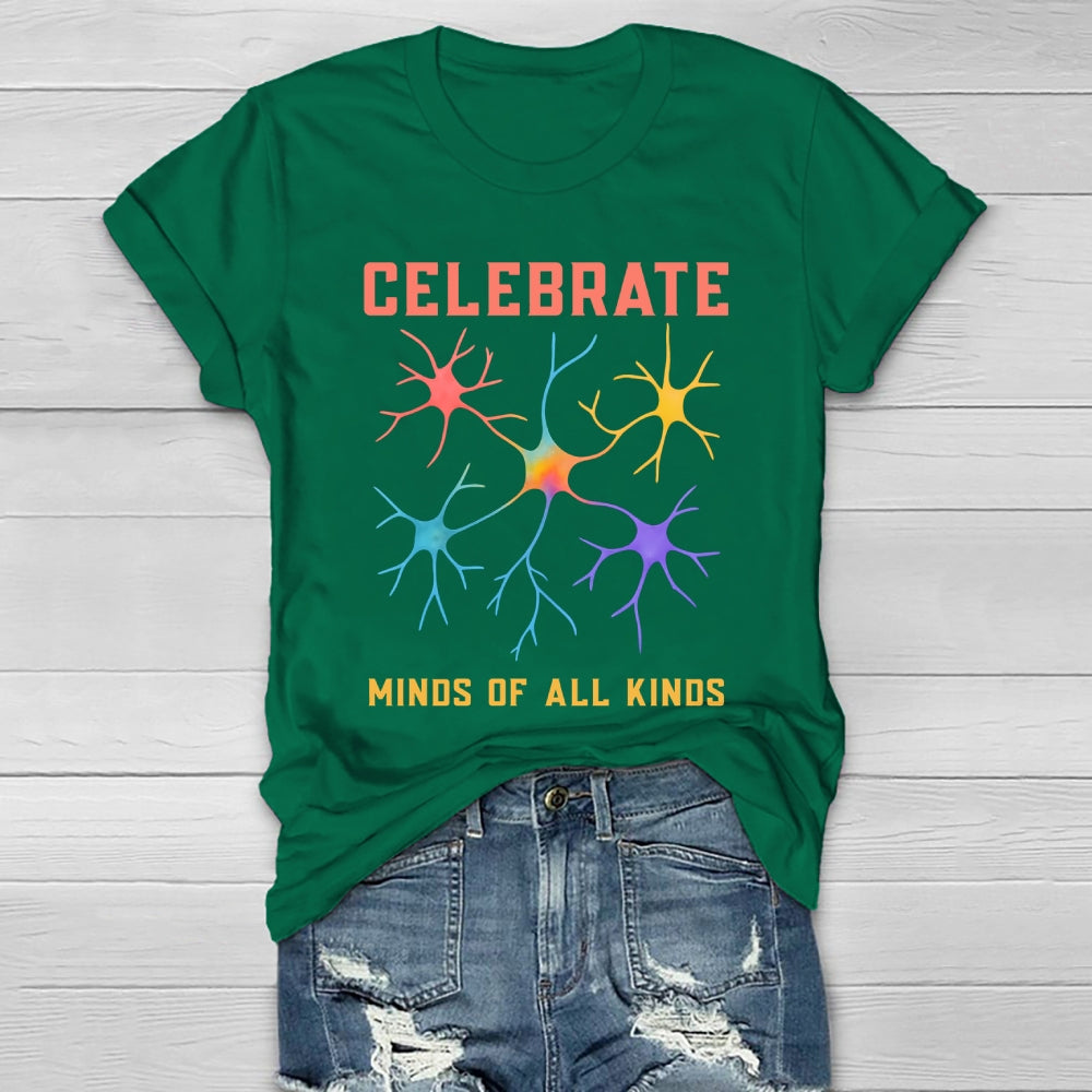 Celebrate Minds Of All Kinds Healthwear T-shirt