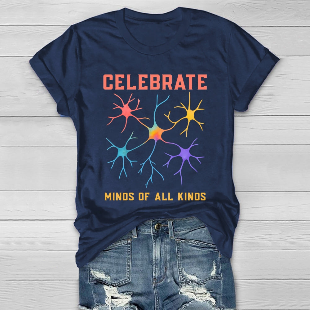 Celebrate Minds Of All Kinds Healthwear T-shirt