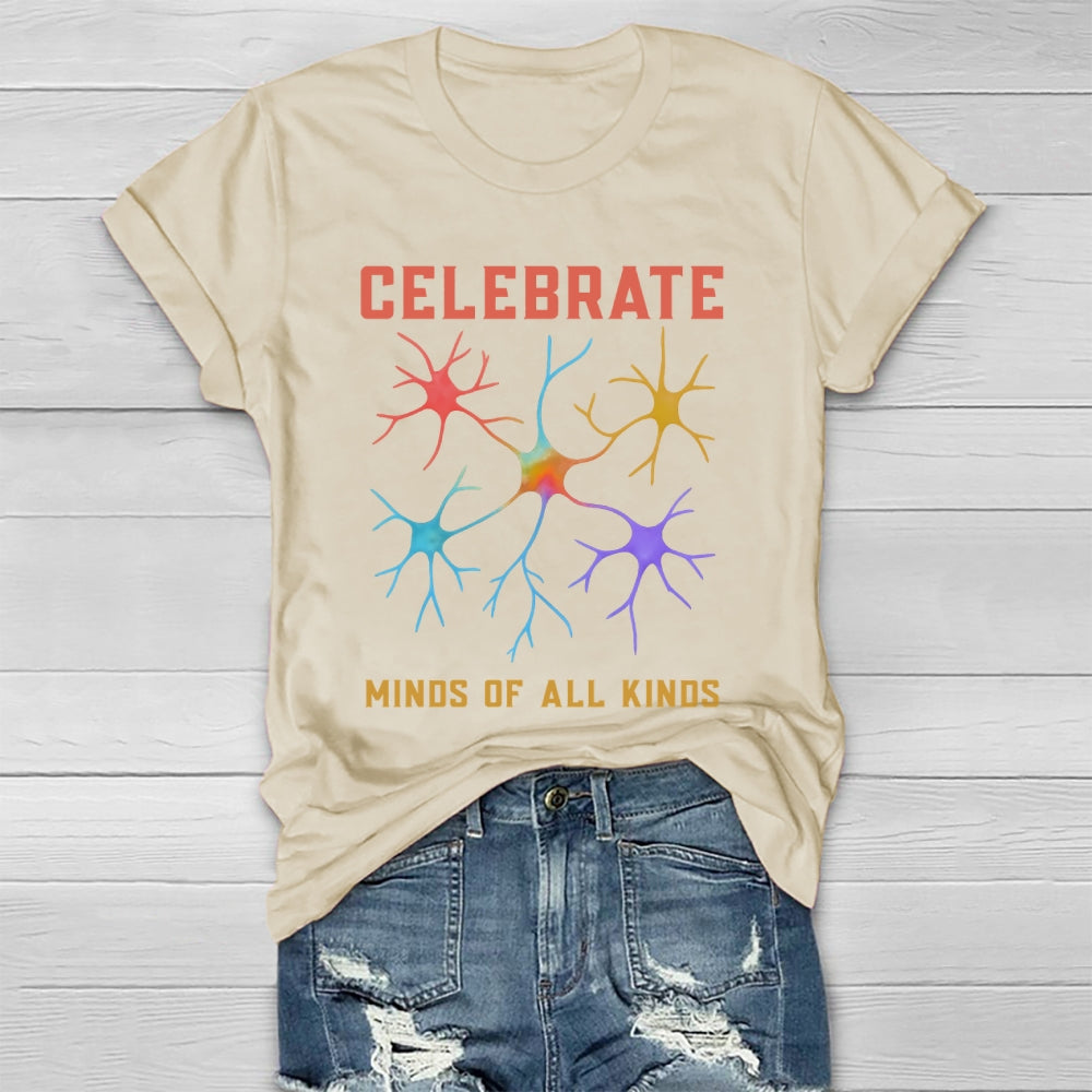 Celebrate Minds Of All Kinds Healthwear T-shirt
