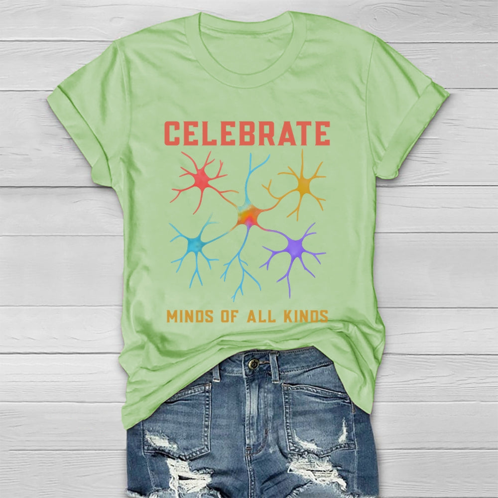 Celebrate Minds Of All Kinds Healthwear T-shirt