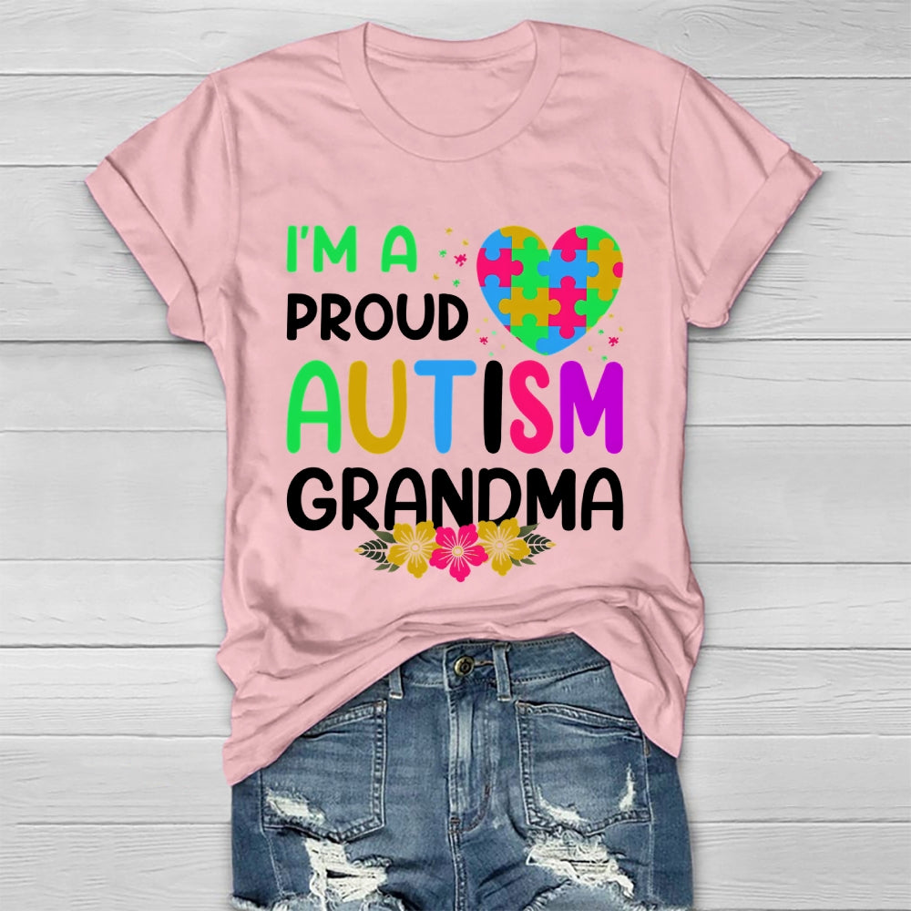 I'm A Proud Autism Grandma Healthwear T-shirt