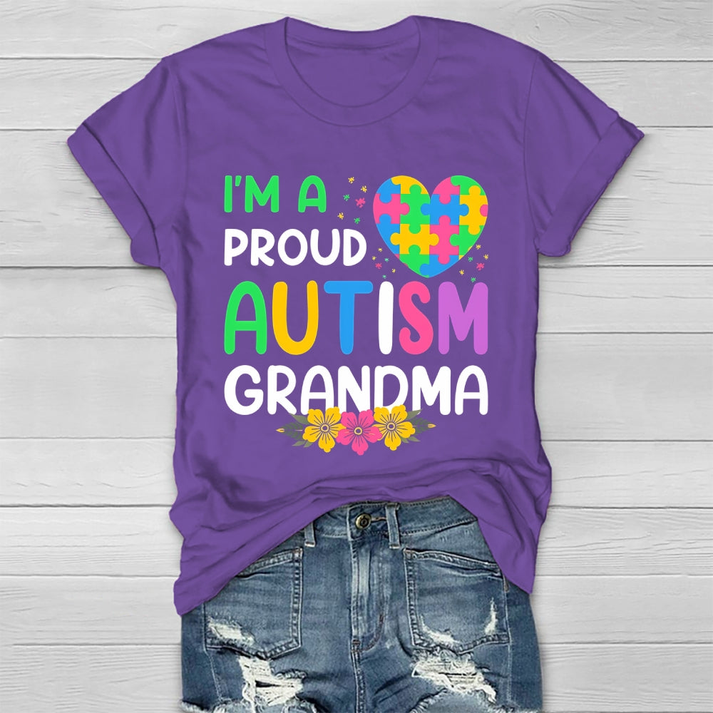 I'm A Proud Autism Grandma Healthwear T-shirt