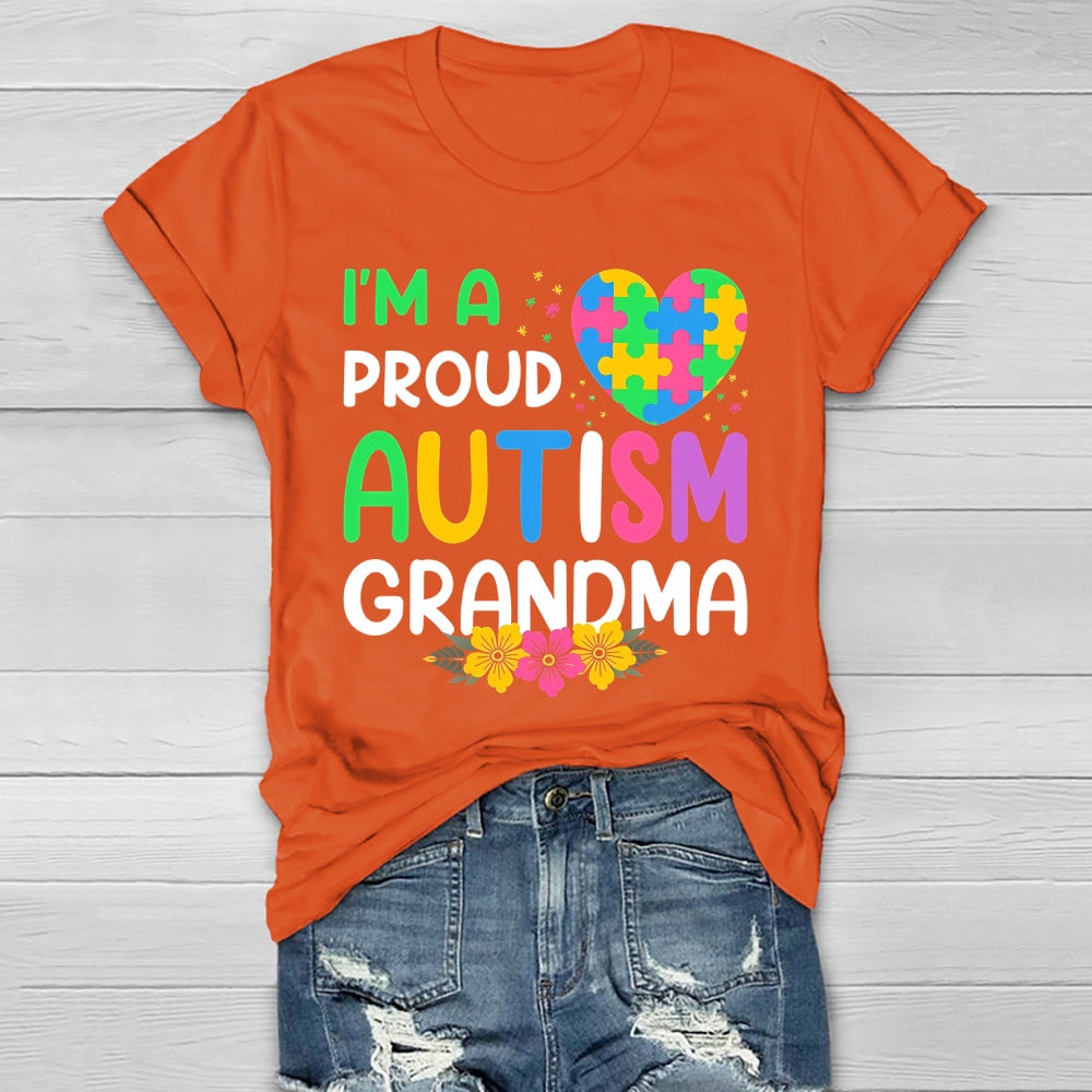 I'm A Proud Autism Grandma Healthwear T-shirt